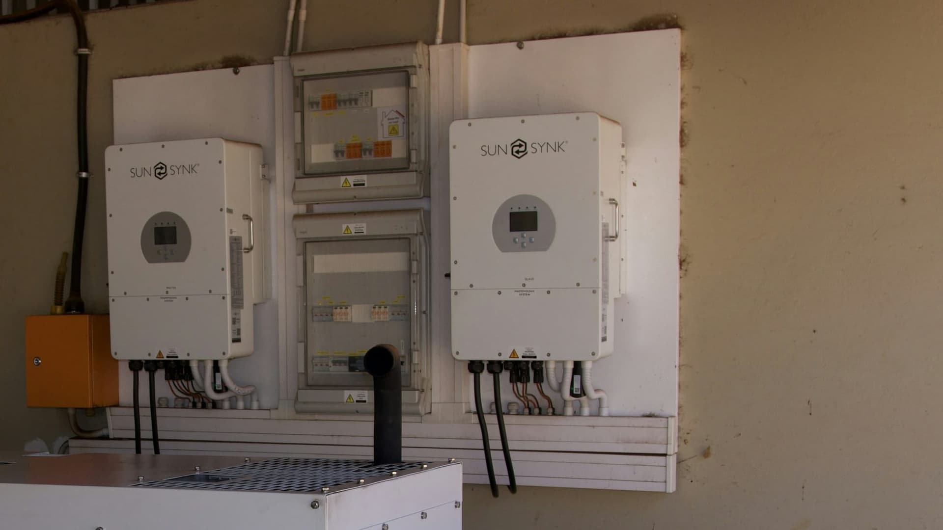 Twin wall-mounted inverters